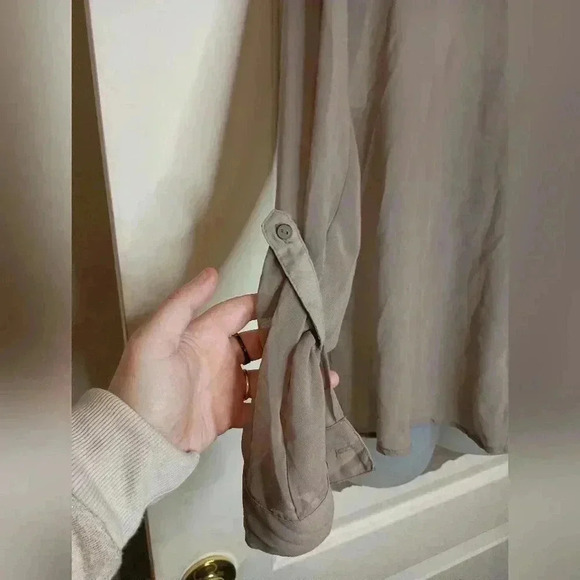 VANITY Western Brown Lace button up blouse-(#806) - Picture 3 of 9